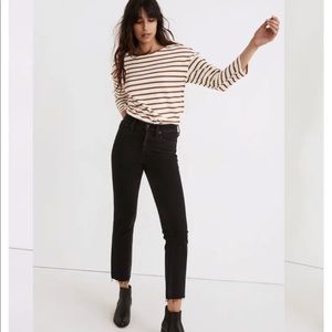 Madewell Cali-Demi bootcut black jeans